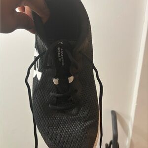 Under Armour Black and White Running Shoe